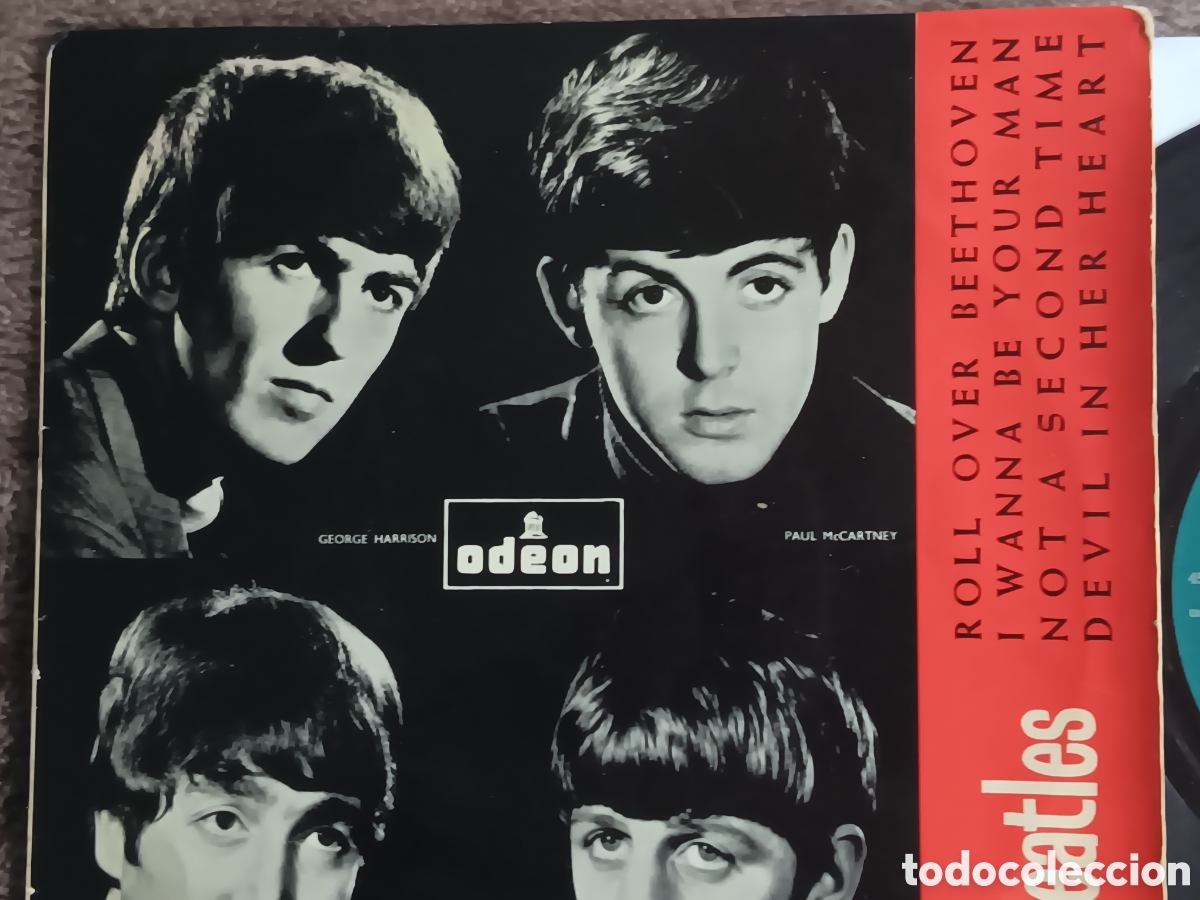 Discos de vinilo: BEATLES SINGLE EP EMI ODEON ESPA&Ntilde;A LABEL VERDE - Foto 3