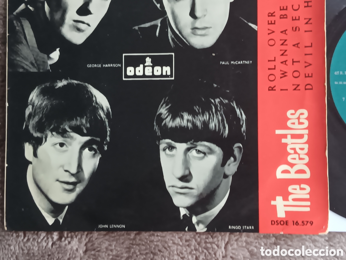 Discos de vinilo: BEATLES SINGLE EP EMI ODEON ESPA&Ntilde;A LABEL VERDE - Foto 4