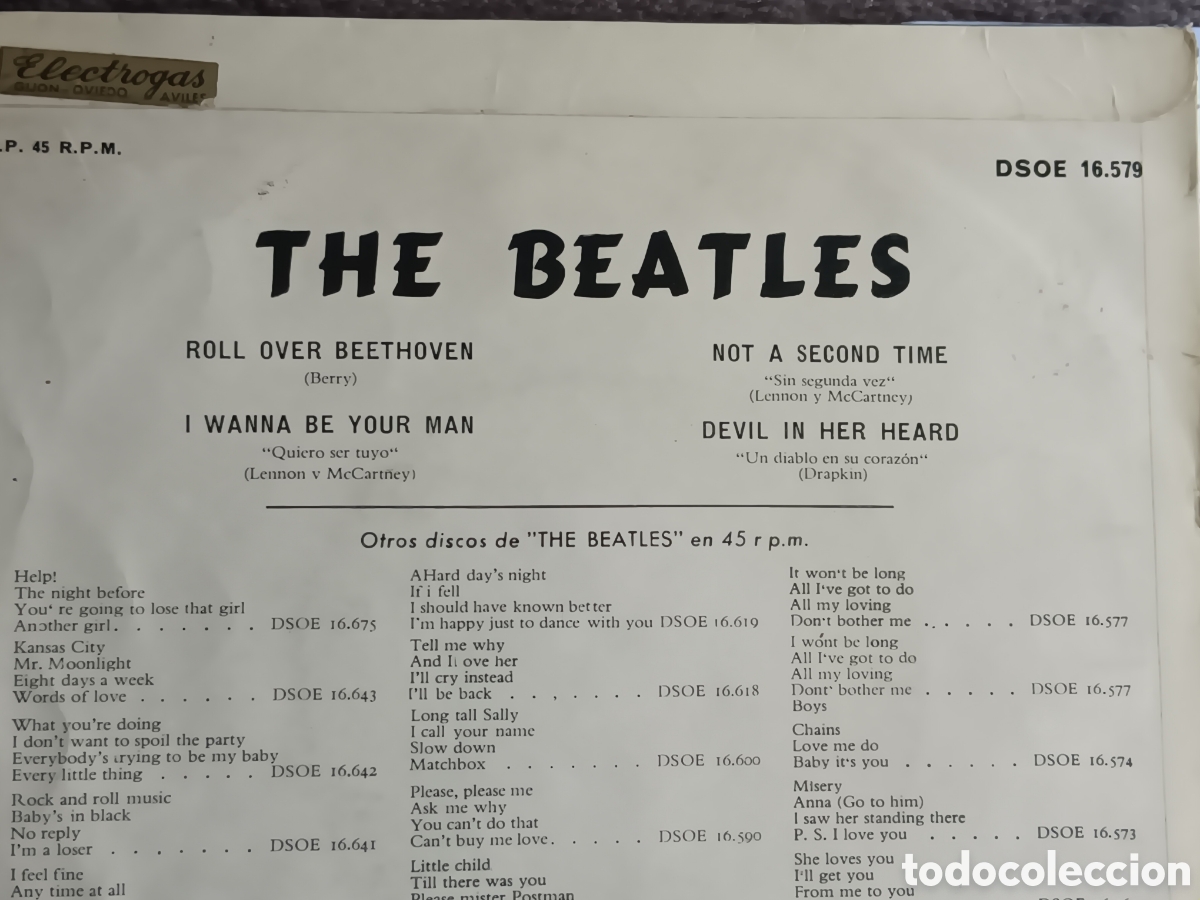 Discos de vinilo: BEATLES SINGLE EP EMI ODEON ESPA&Ntilde;A LABEL VERDE - Foto 6
