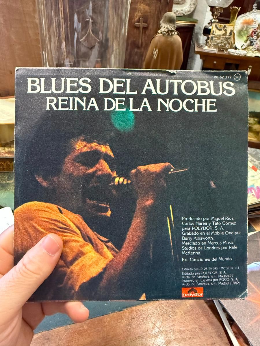 Discos de vinilo: SINGLE ROCK & RIOS BLUES DEL AUTOBUS - Foto 2