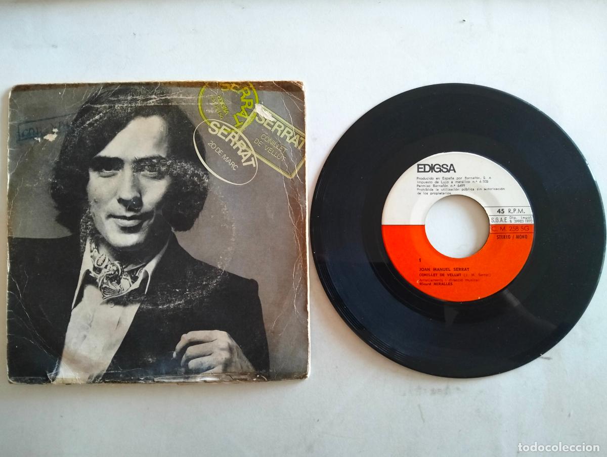 Discos de vinilo: JOAN MANUEL SERRAT, CONILLET DE VELLUT, EDITA EDIGSA, A&Ntilde;O 1970