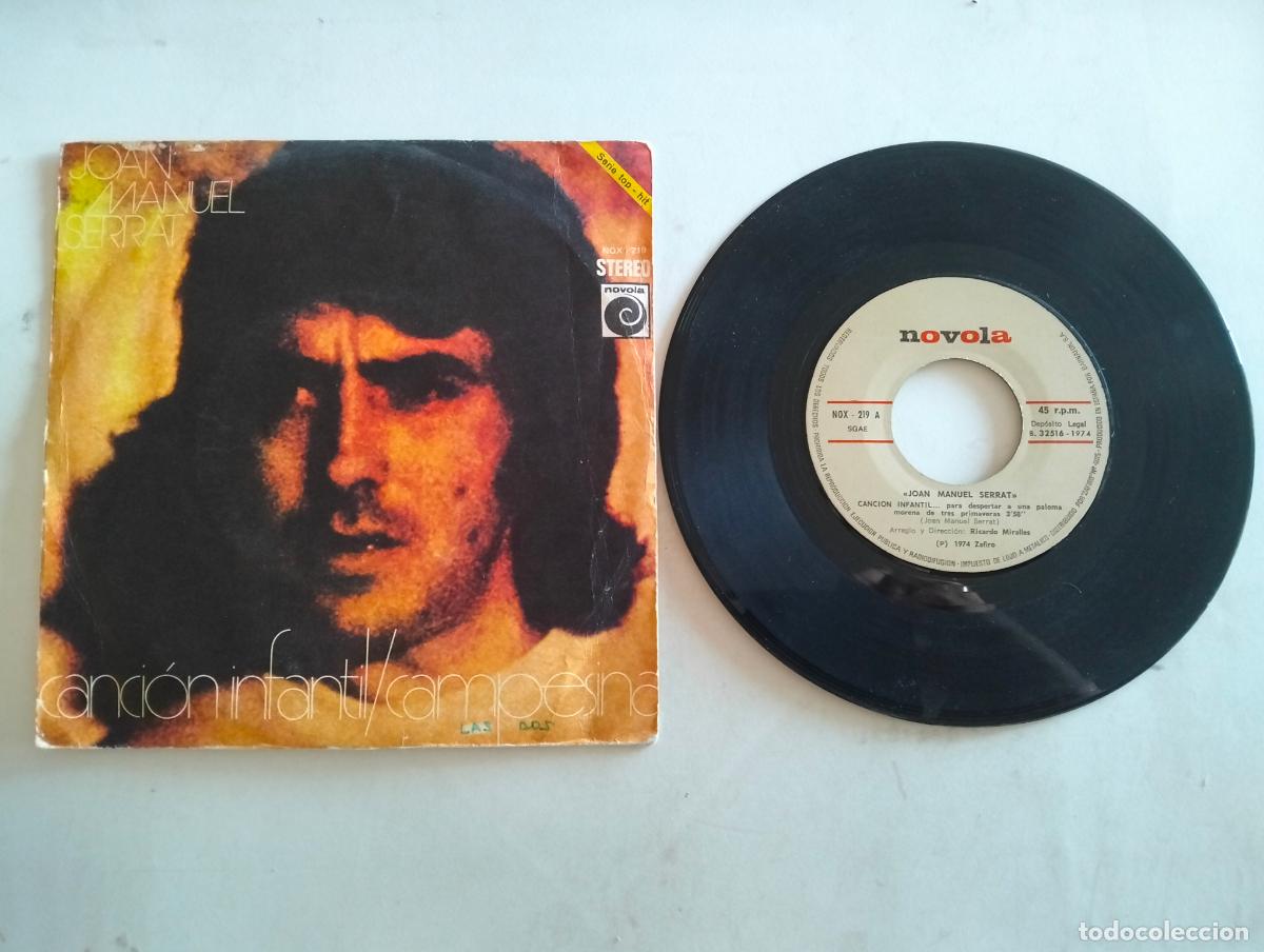 Discos de vinilo: JOAN MANUEL SERRAT, CANCION INFANTIL, EDITA NOVOLA, A&Ntilde;O 1974