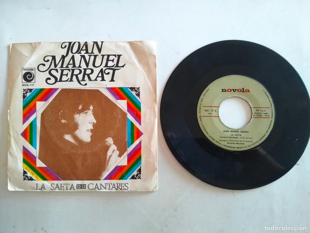 Discos de vinilo: JOAN MANUEL SERRAT, LA SAETA, EDITA NOVOLA, A&Ntilde;O 1970