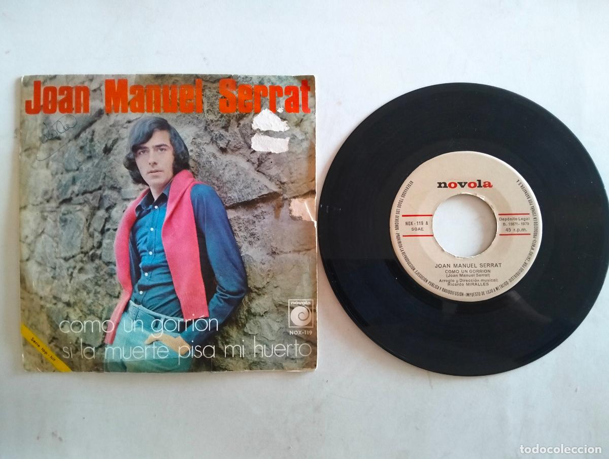 Discos de vinilo: JOAN MANUEL SERRAT, COMO UN GORRION , EDITA NOVOLA, A&Ntilde;O 1970