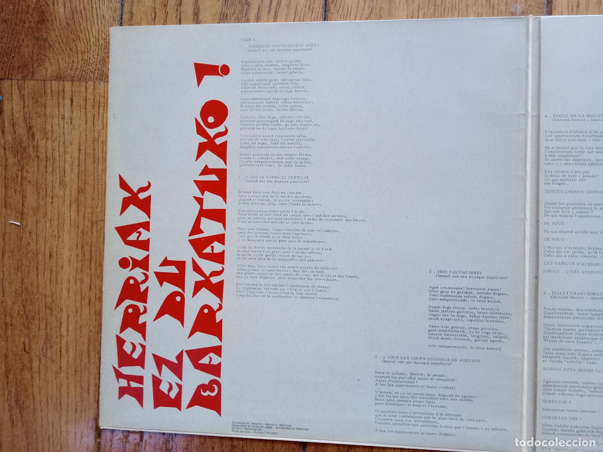 Discos de vinilo: Imanol - herriak ez du barkatuko - Foto 2