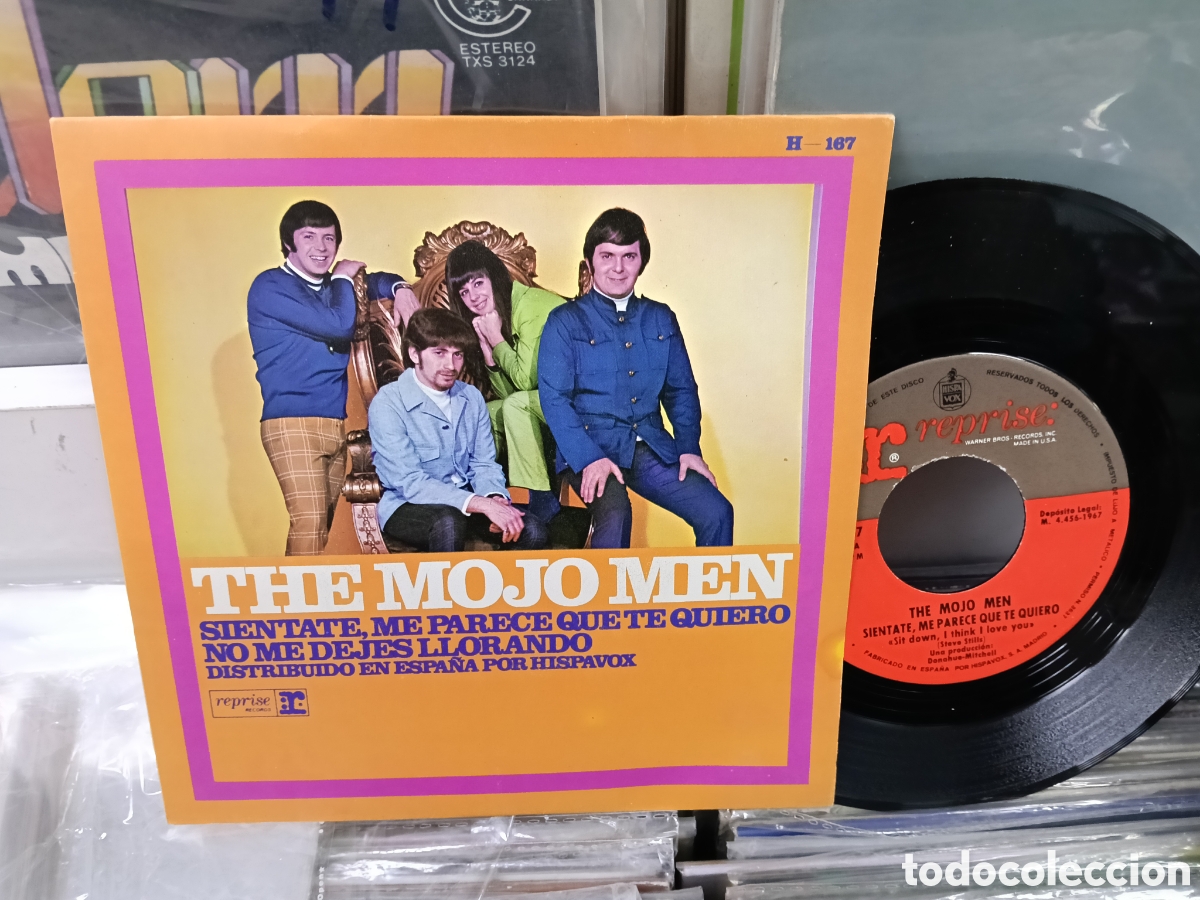 Discos de vinilo: The mojo men single si&eacute;ntate, me parece que te quiero Espa&ntilde;a 1967