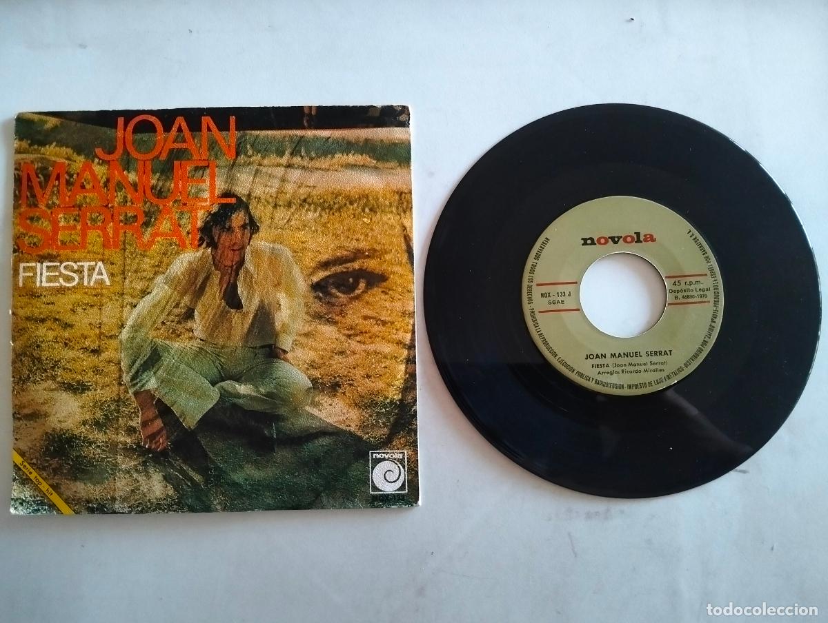 Discos de vinilo: JOAN MANUEL SERRAT, FIESTA , EDITA NOVOLA, A&Ntilde;O 1970