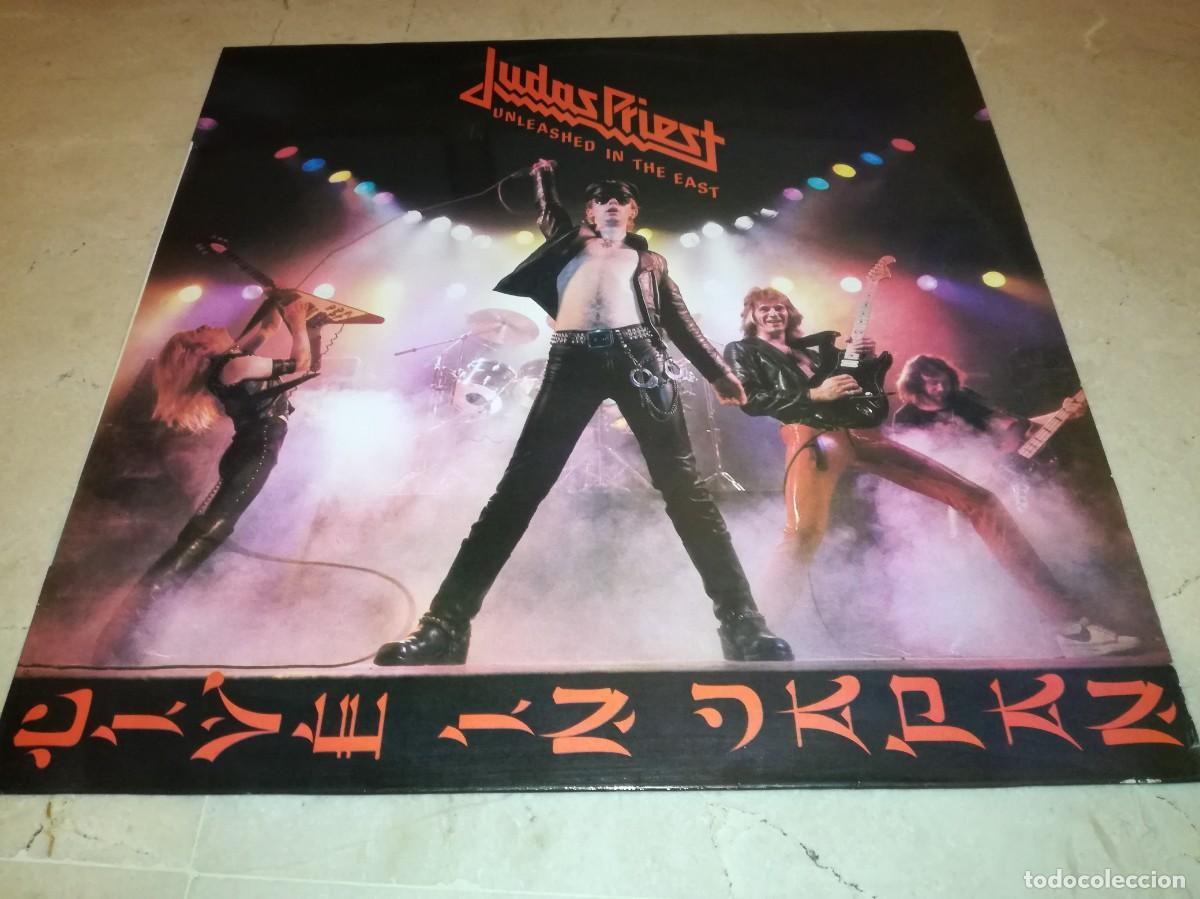 Discos de vinilo: JUDAS PRIEST-UNLEASHED IN THE EAST-LIVE IN JAPAN-EDICI&Oacute;N ESPA&Ntilde;OLA-VINILO EN MUY BUEN ESTADO