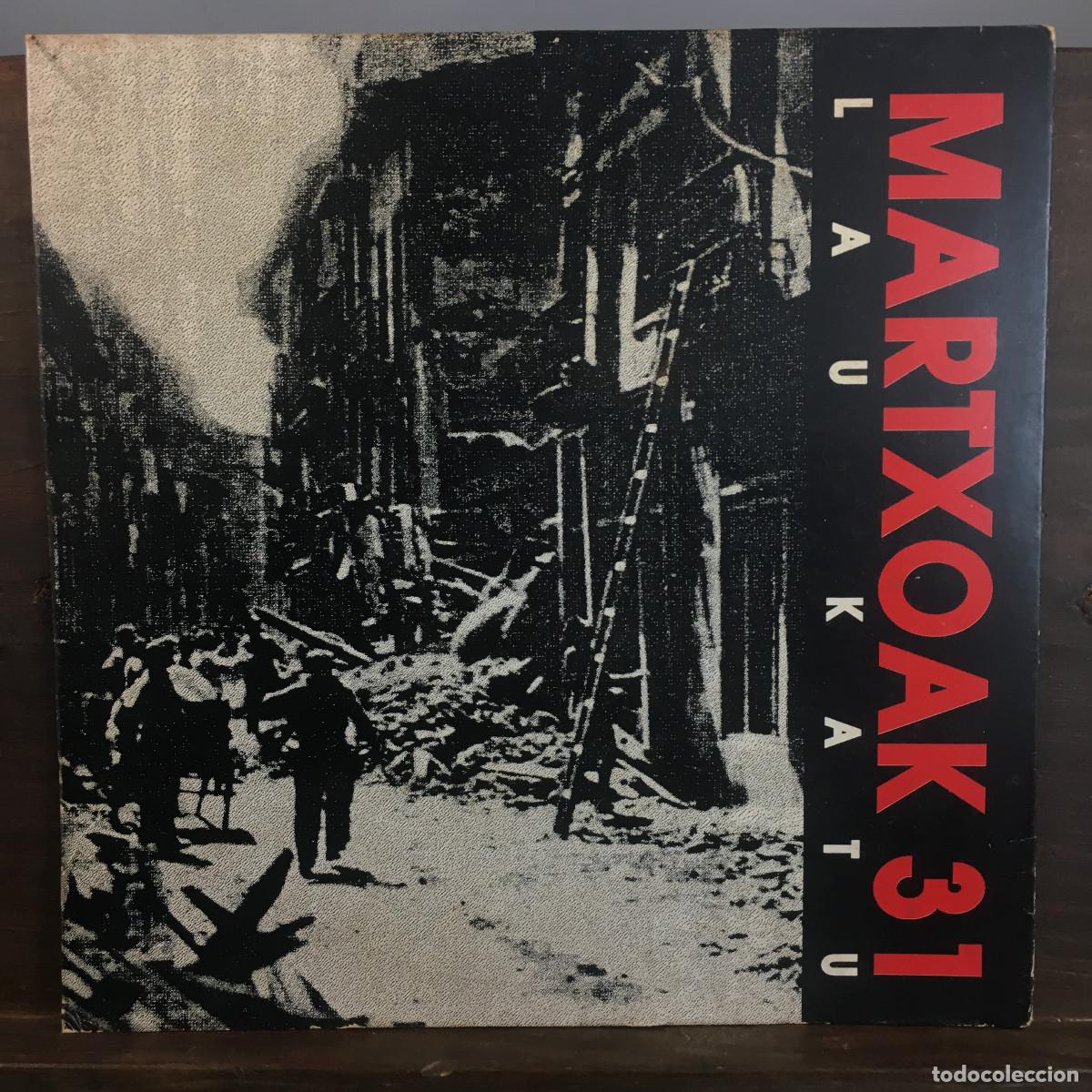 Discos de vinilo: Martxoak 31 Lau Katu. Vinilo single. Punk-Rock Vasco Euskadi