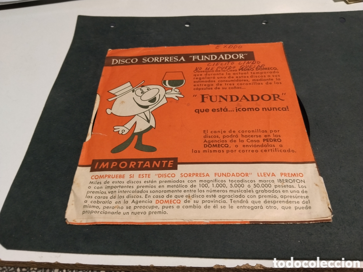 Discos de vinilo: Vinilo disco sorpresa Fundador