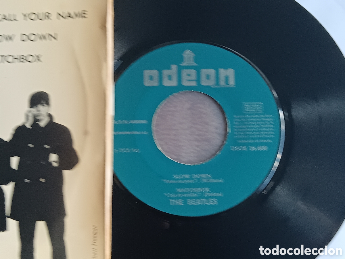 Discos de vinilo: BEATLES SINGLE EP EMI ODEON ESPA&Ntilde;A LABEL VERDE RARO - Foto 2