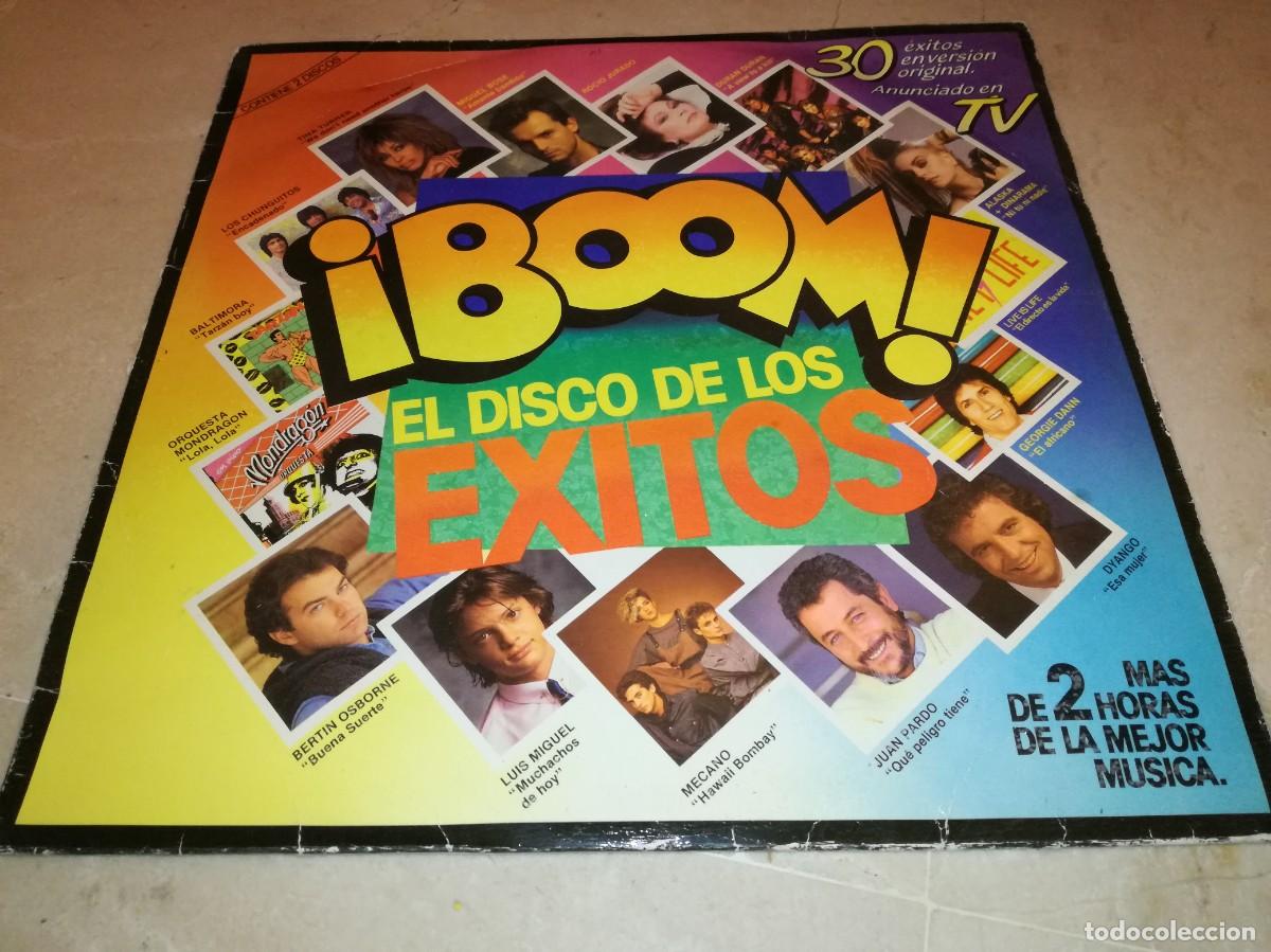 Discos de vinilo: BOOM-EL DISCO DE LOS EXITOS-30 EXITOS EN VERSION ORIGINAL-DOBLE LP-ORIGINAL 1985