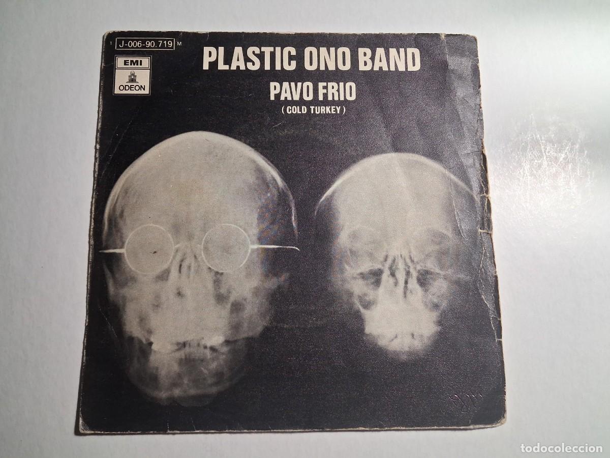 Discos de vinilo: single plastic ono band. pavo fr&iacute;o. no te preocupes kyoko. emi 1969 spain (buen estado)