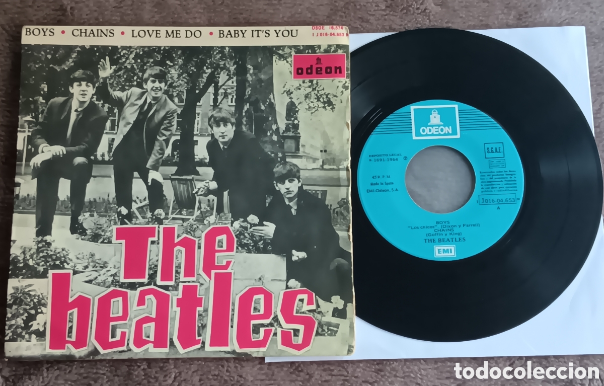 Discos de vinilo: BEATLES SINGLE EP EMI ODEON ESPA&Ntilde;A RE EDICION A&Ntilde;OS 70
