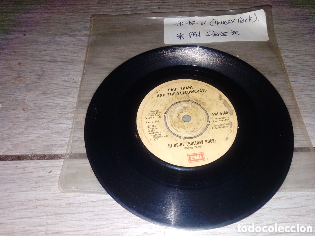 Discos de vinilo: PAUL SHANE AND THE YELLOWCOATS - JUKE BOX SATURDAY NIGHT - SINGLE - UK - EMI - CC -