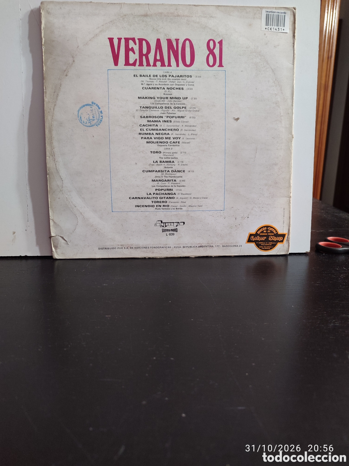 Discos de vinilo: Disco de vinilock 1431 - Foto 2
