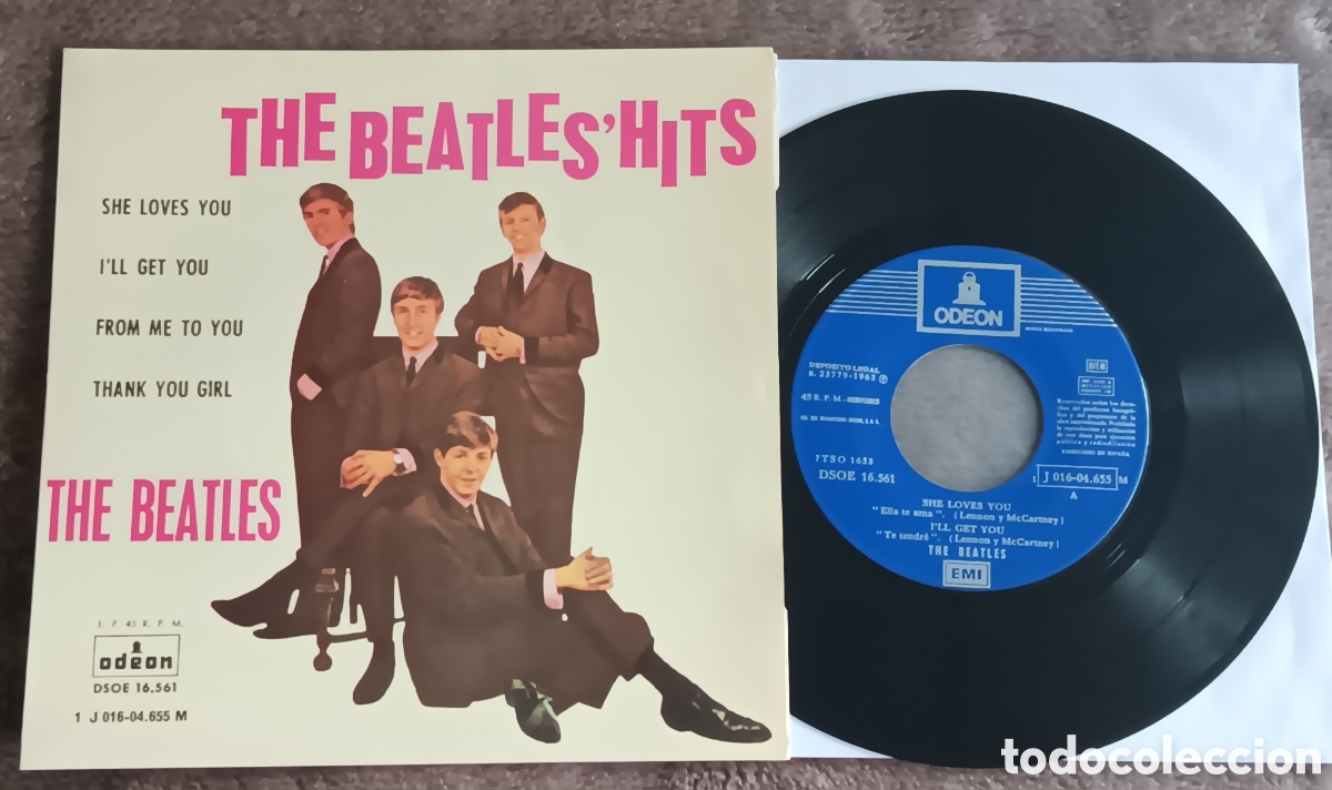 Discos de vinilo: BEATLES SINGLE EP CAMBIO REFERENCIA 1J DISCO SIN USO MINT