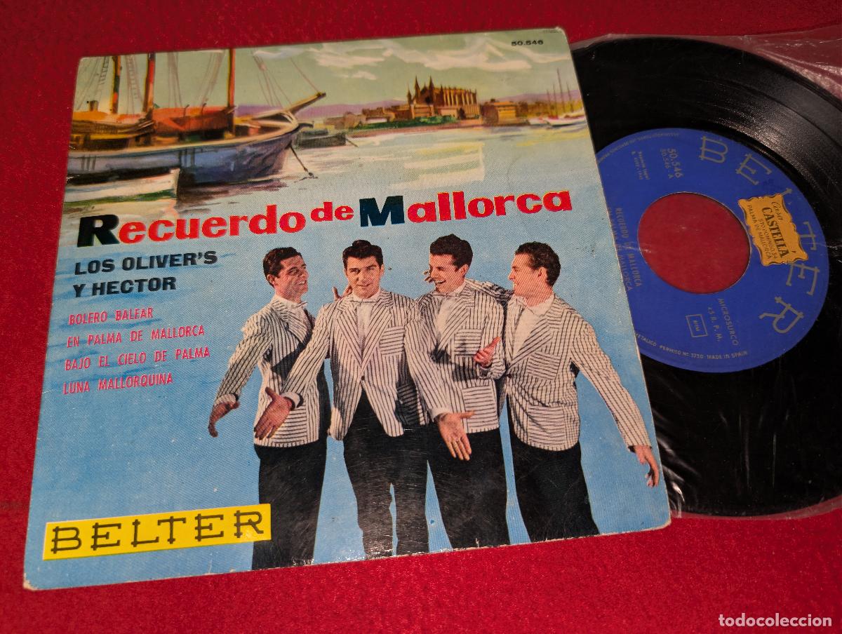 Discos de vinilo: LOS OLIVER'S Y HECTOR Recuerdo de Mallorca. En Palma de Mallorca +3 EP 7'' 1962 Belter