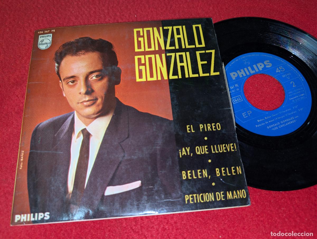 Discos de vinilo: GONZALO GONZALEZ & CHICLANEROS El pireo/&iexcl;Ay que llueve!/Belen Belen +1 EP 7'' 1965 Philips