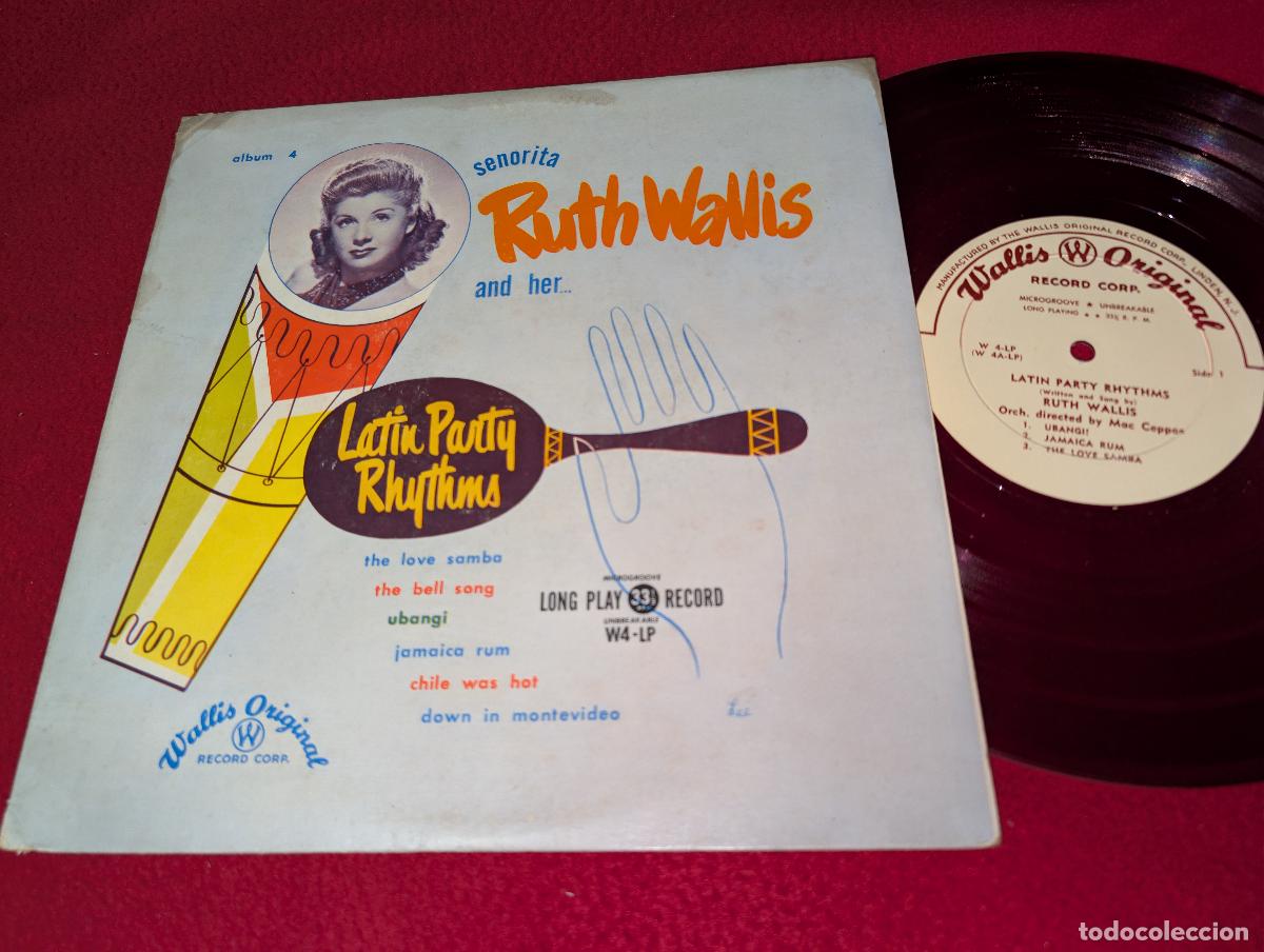 Discos de vinilo: RUTH WALLIS Se&ntilde;orita senorita and her...latin party rhythms 10'' 25 CTMS 1949 Wallis USA US rojo