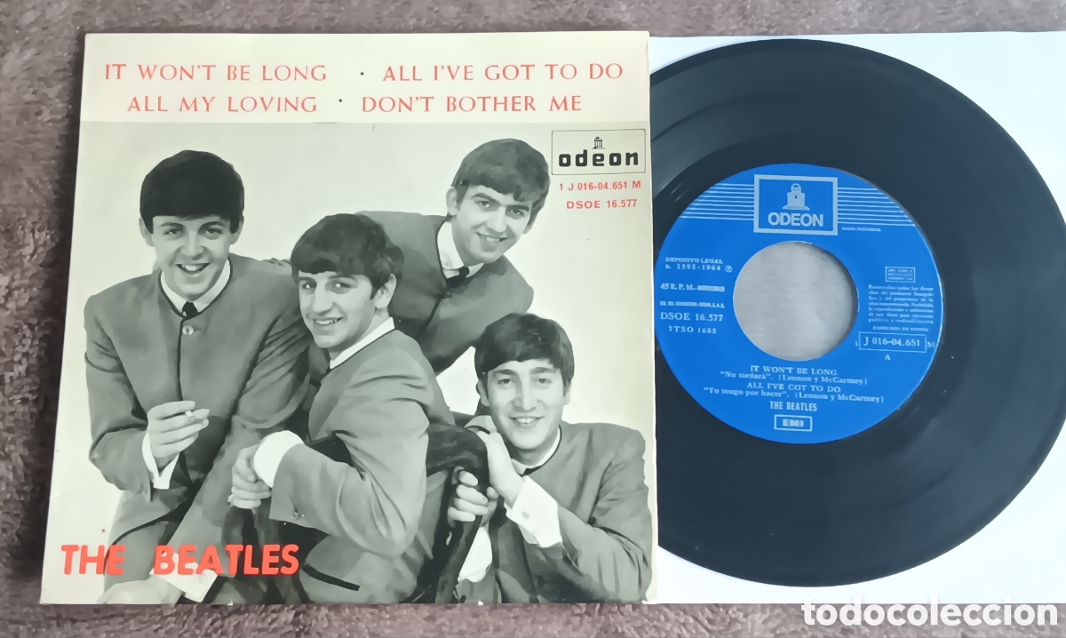 Discos de vinilo: BEATLES SINGLE EP CAMBIO REFERENCIA 1J EMI ODEO ESPA&Ntilde;A RARO