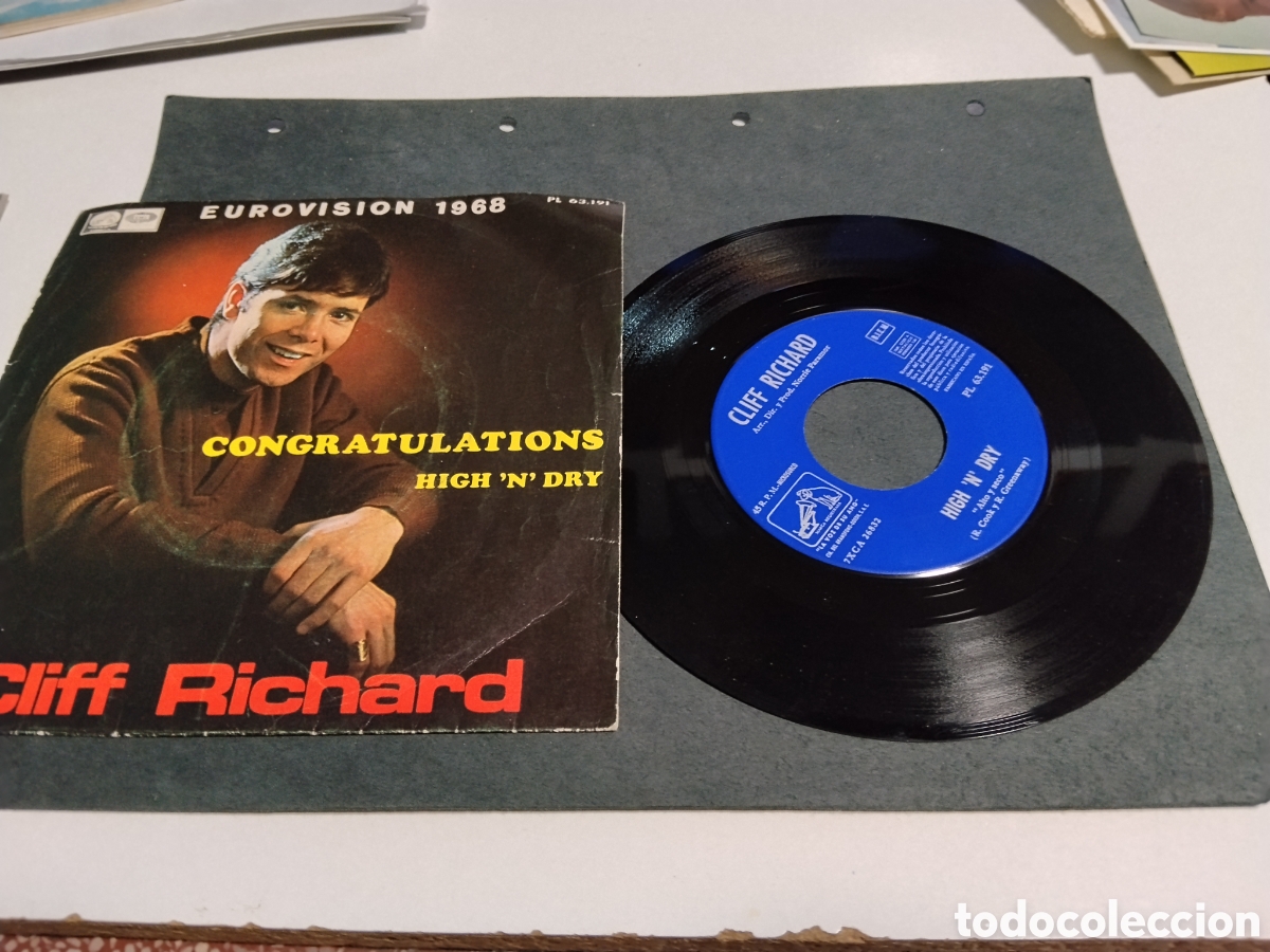 Discos de vinilo: Vinilo cliff Richard, Eurovisi&oacute;n 1968