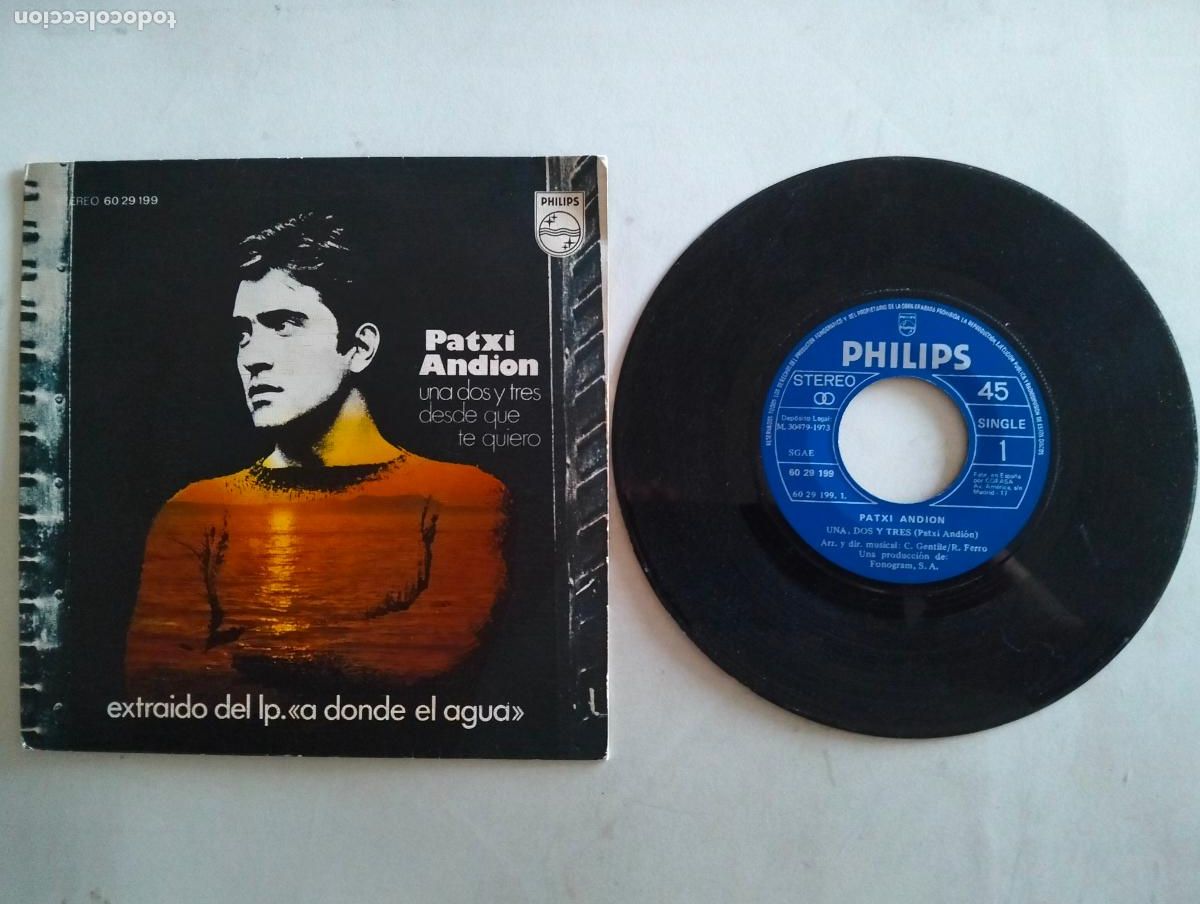 Discos de vinilo: PATXI ANDION, UNA DOS Y TRES, EDITA PHILIPS, A&Ntilde;O 1973