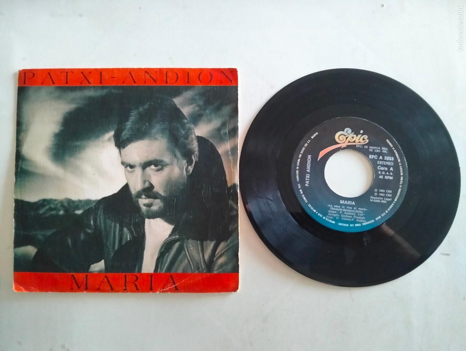 Discos de vinilo: PATXI ANDION, MARIA, EDITA EPIC, A&Ntilde;O 1983