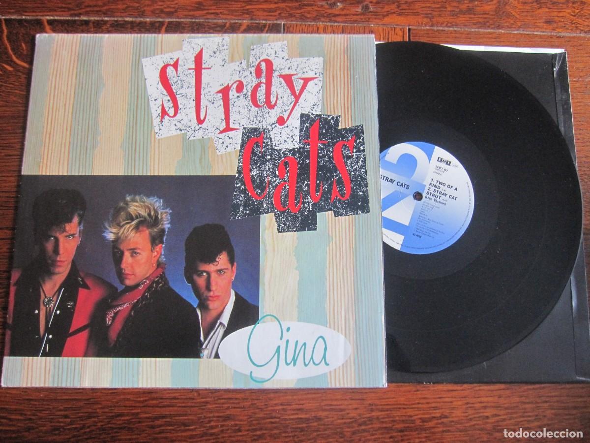 Discos de vinilo: STRAY CATS &rdquo;Gina&rdquo; Maxi POSTER