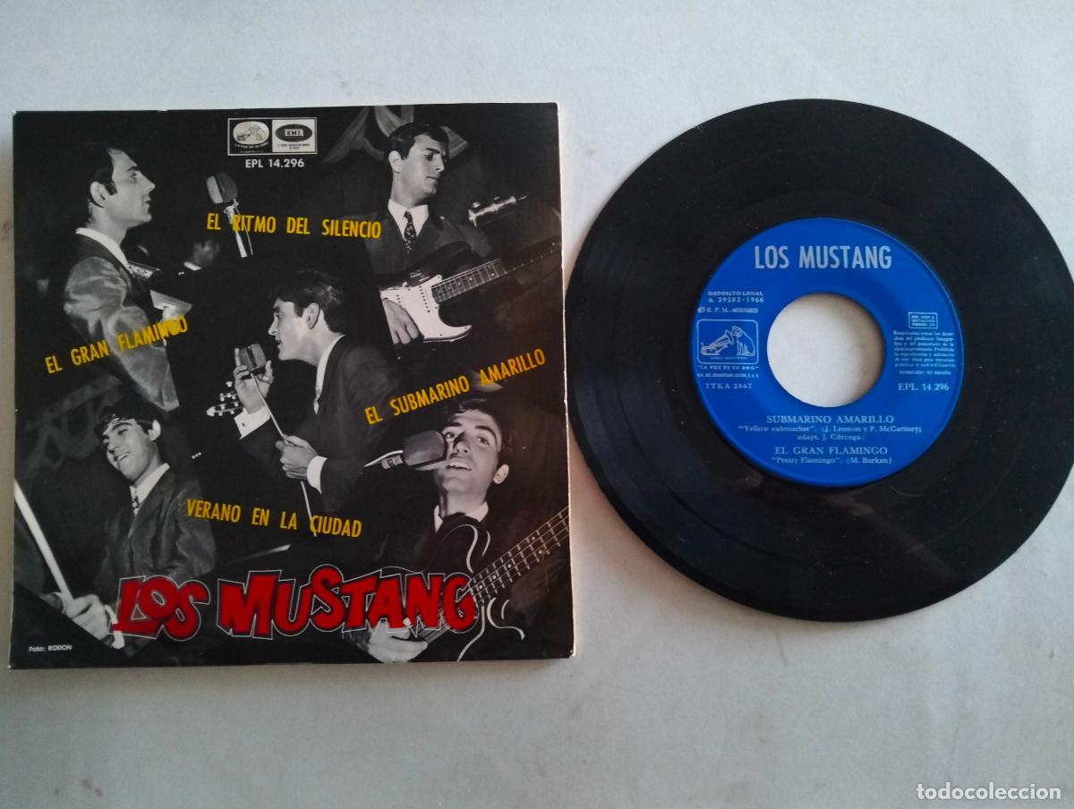 Discos de vinilo: LOS MUSTANG, SUBMARINO AMARILLO, EDITA LA VOZ DE SU AMO, A&Ntilde;O 1966