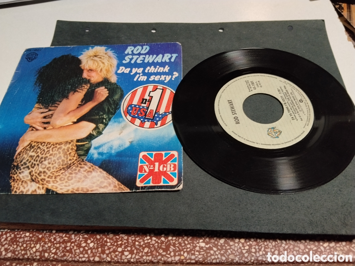 Discos de vinilo: Vinilo Rod Stewart da ya think l,m sexy