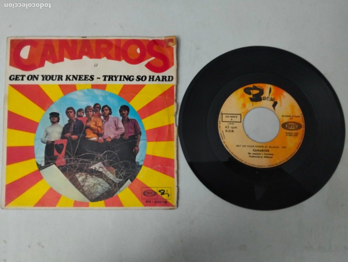 Discos de vinilo: CANARIOS, GET ON YOUR KNEES, EDITA SONO PLAY, A&Ntilde;O 1968