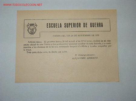 Documents Anciens: Notificaci&oacute;n Revista Escuela Superior de Guerra