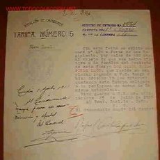 Documentos antiguos: DOCUMENTO DEL BATALLÓN DE CAZADORES DE TARIFA Nº5