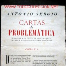 Documentos antiguos: CARTA DE PROBLEMÁTICA Nº.1, DE JULHO 1952- ANTONIO SERGIO. TEXTO EN PORTUGUÉS.. Lote 204994582