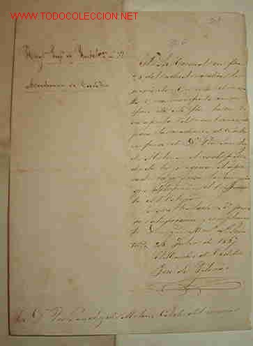 Documentos antiguos: Documento de la Academia de Cadetes Regimiento de Infanter&iacute;a Isabel II n&ordm; 32, 1867