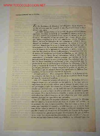 Documentos antiguos: Documento del Consejo Supremo de Guerra - Foto 1
