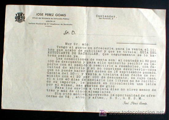 Documentos antiguos: CARTA CON MEMBRETE DE LA CORONA MURAL. REPUBLICA. - Foto 1