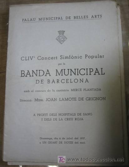 Old Documents: Programa del CLIV Concert simfonic popular
