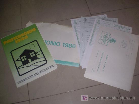Documentos antiguos: PATRIMONIO 1986.