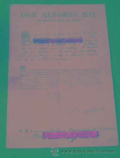 Documentos antiguos: Documento ascenso a comandante de Infanter&iacute;a, por las acciones de &iquest;ypi&ntilde;abuna?