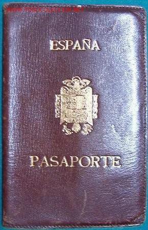 Documentos antiguos: Cartera para pasaporte espa&ntilde;ol. - Foto 1