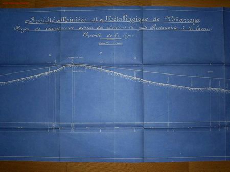 Documentos antiguos: Planos de un proyecto. Pe&ntilde;arroya ( C&oacute;rdoba)- Minas- 1919 - Foto 1