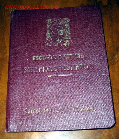 Alte Dokumente: ANTIGUO CARNET DE LA ESCUELA CENTRAL SUPERIOR DE COMERCIO - SOLO ES LA CUBIERTA DE PIEL NO HAY NADA