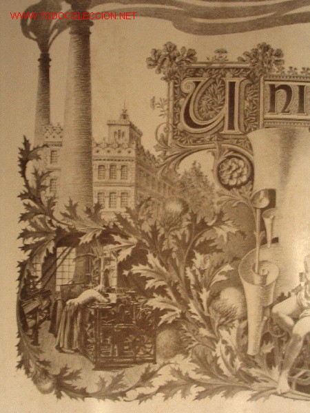 Documentos antiguos: UNI&Oacute;N INDUSTRIAL T&Iacute;TULO DE SOCIO. BARCELONA 1920 - Foto 1
