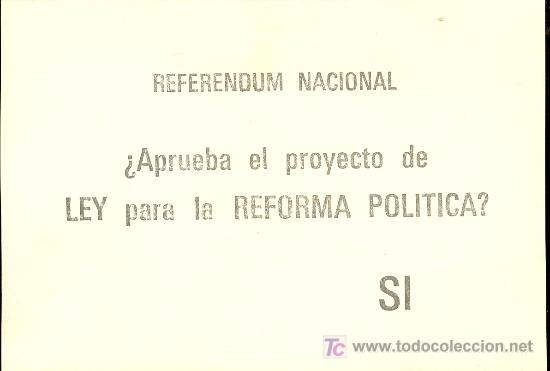 Documentos antiguos: REFERENDUN NACIONAL - Foto 1