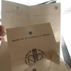 Documentos antiguos: SOBRE CON MEMBRETE DEL GOBERNADOR CIVIL Y JEFE PROVINCIAL DE FET Y DE LAS JONS DE TARRAGONA, 1967-68