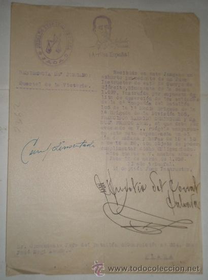 Documentos antigos: Documento con membrete juzgado eventual de Plaza, Jaca, Tama&ntilde;o cuartilla