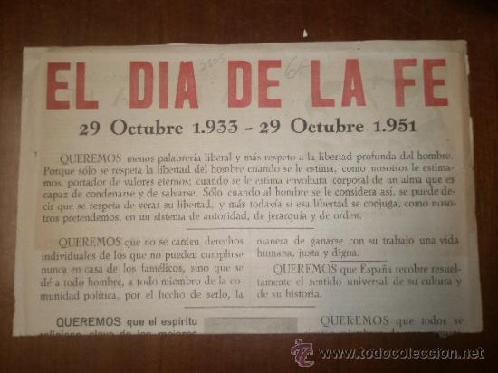Old Documents: Hoja, El D&iacute;a de la Fe