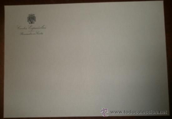 Documentos antiguos: Documento tama&ntilde;o cuartilla, con membrete procurador en cortes, Cortes Espa&ntilde;olas, en blanco